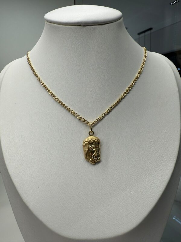 Collana Con Ciondolo Cristo in Oro 18kt